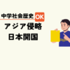 中学生社会歴史テスト対策問題近代ヨーロッパアジアの侵略と開国のポイント